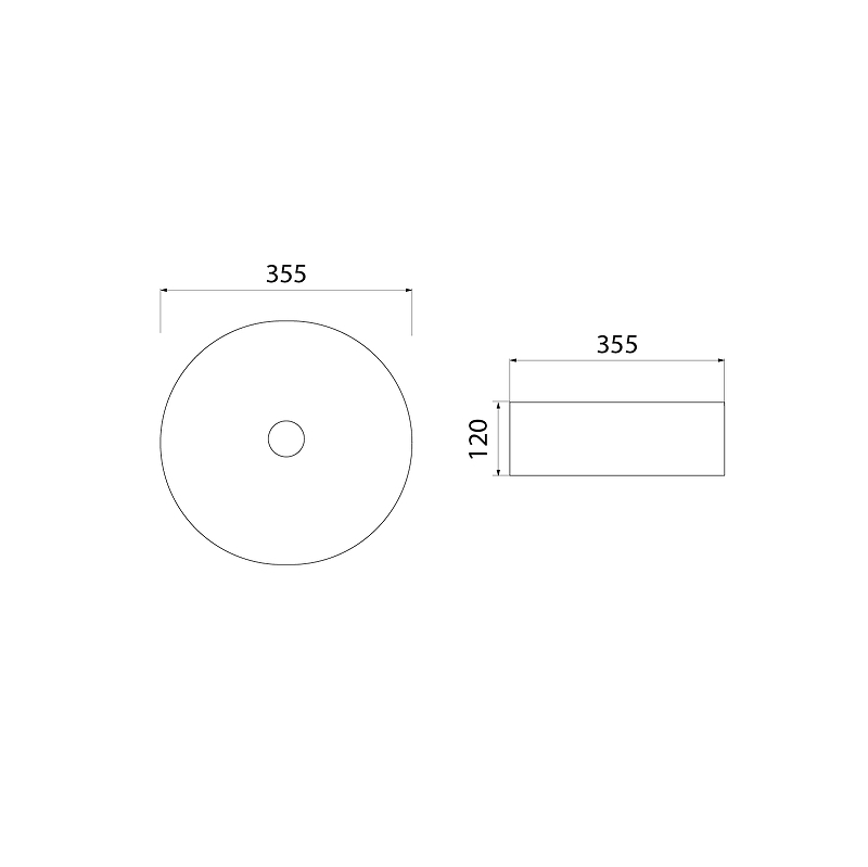Раковина-чаша Iddis Ray 35.5 RAYWS03i27 Белая глянцевая от магазина ЛесКонПром.ру