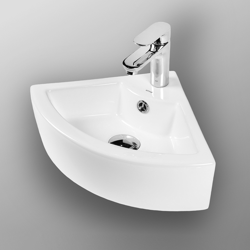 Раковина Bond 32 S91-320 угловая Белая глянцевая от магазина ЛесКонПром.ру