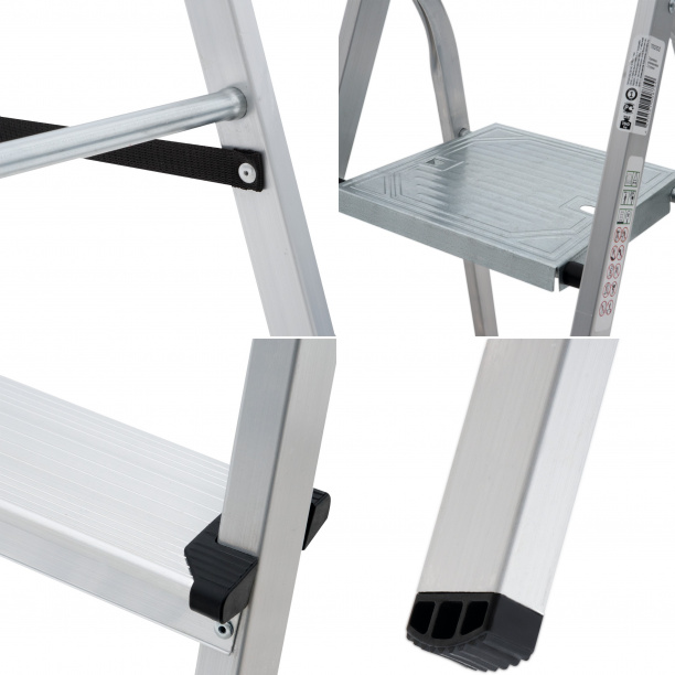 Стремянка Новая Высота алюминиевая 5 ступеней от магазина ЛесКонПром.ру