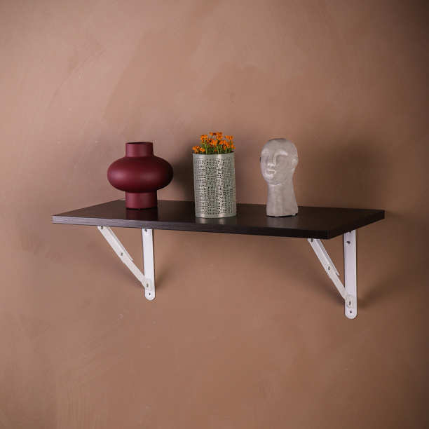 Кронштейн складной белый 200х200 мм от магазина ЛесКонПром.ру