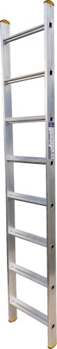 Лестница алюминиевая односекционная приставная с широкой ступенью Алюмет  1х8  арт. НК1 5108 от магазина ЛесКонПром.ру