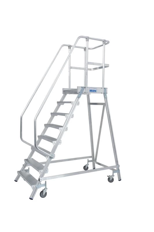 Односторонняя передвижная лестница с платформой STABILO 8 ступеней KRAUSE арт.820181 от магазина ЛесКонПром.ру