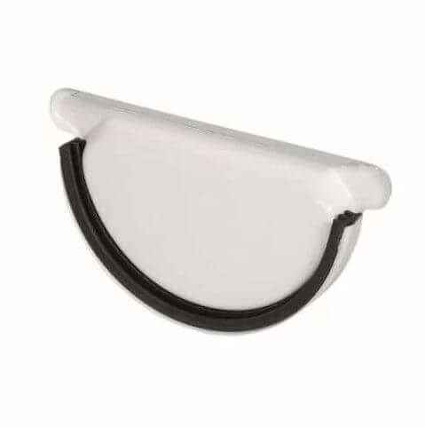 Заглушка желоба универсальная с резиновым уплотнителем AQUASYSTEM Система 90/125 PE RR 20 от магазина ЛесКонПром.ру