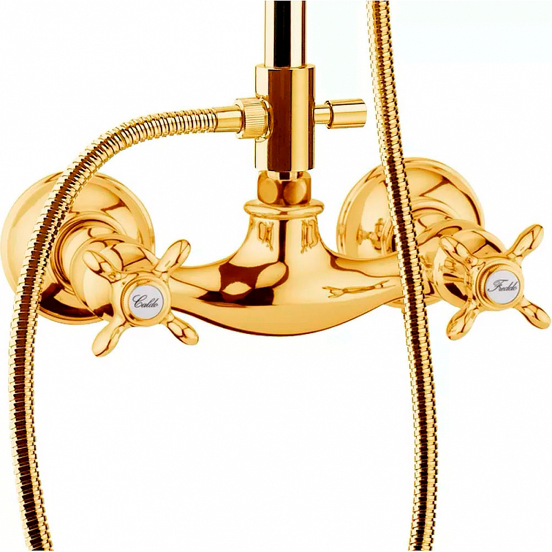 Душевая система Webert Ottocento OT760405010 Золото от магазина ЛесКонПром.ру