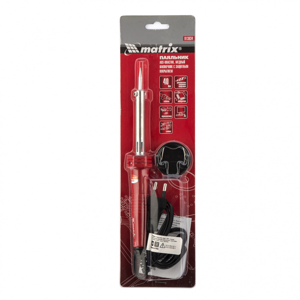 Электрический паяльник Matrix 40 Вт от магазина ЛесКонПром.ру