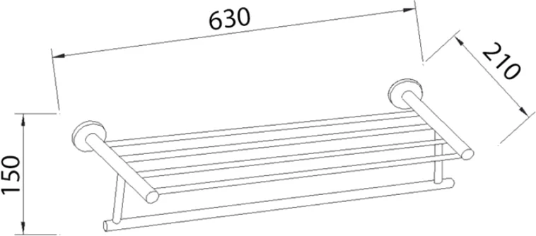 Полка Sapho Samba SB114 от магазина ЛесКонПром.ру