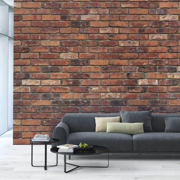 Фотообои флизелиновые Кирпичная стена 254х184 см от магазина ЛесКонПром.ру