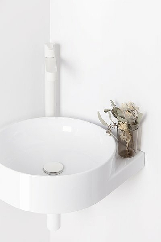 Раковина Ravak Yard 45 C XJX01245000 угловая Белая от магазина ЛесКонПром.ру