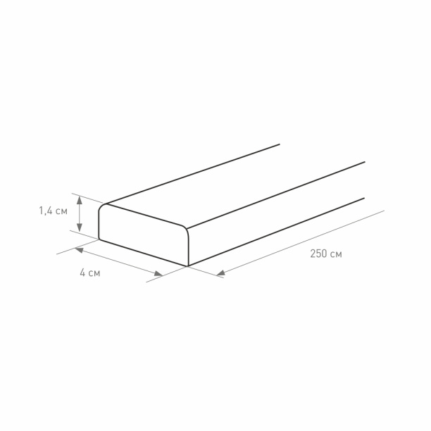 Раскладка липа 14х40х2500 мм от магазина ЛесКонПром.ру