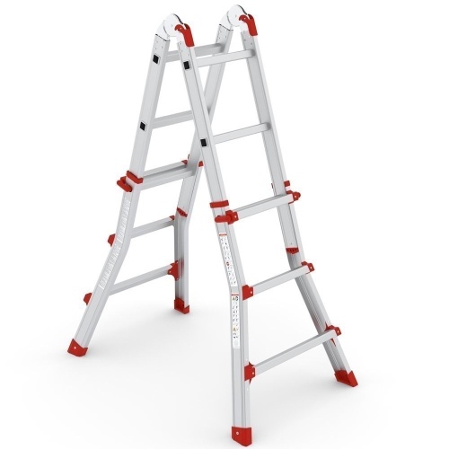 Многофункциональная алюминиевая 3-х ступенчатая TOROS  складная  лестница CAGSAN от магазина ЛесКонПром.ру