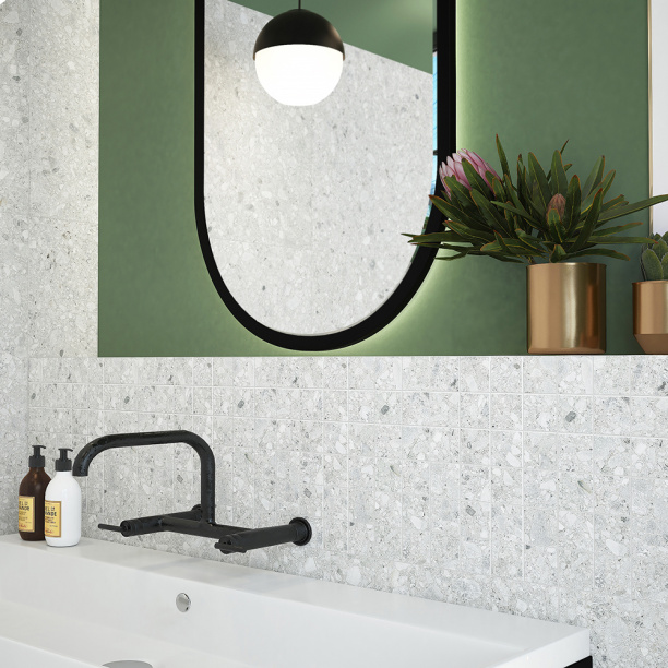 Мозаика Клемо 7 светло-серая 30х30х1 см от магазина ЛесКонПром.ру