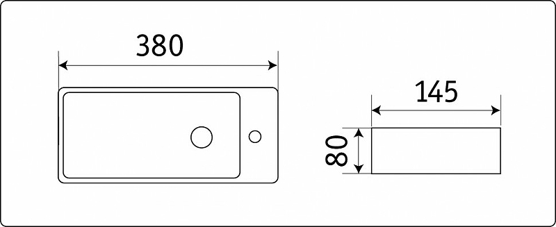 Раковина CeramaLux 38 9048FL Белая от магазина ЛесКонПром.ру