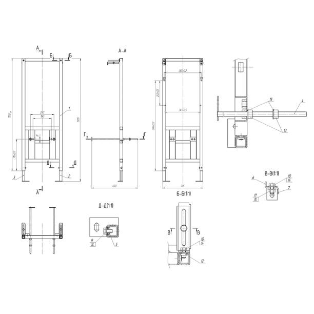 Инсталляция Cersanit CARINA XL с унитазом без кнопки от магазина ЛесКонПром.ру