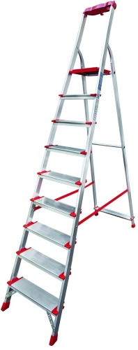 Стремянка алюминиевая профессиональная с металлическими стяжками Новая Высота 9 ступеней (арт. 3119109) от магазина ЛесКонПром.ру
