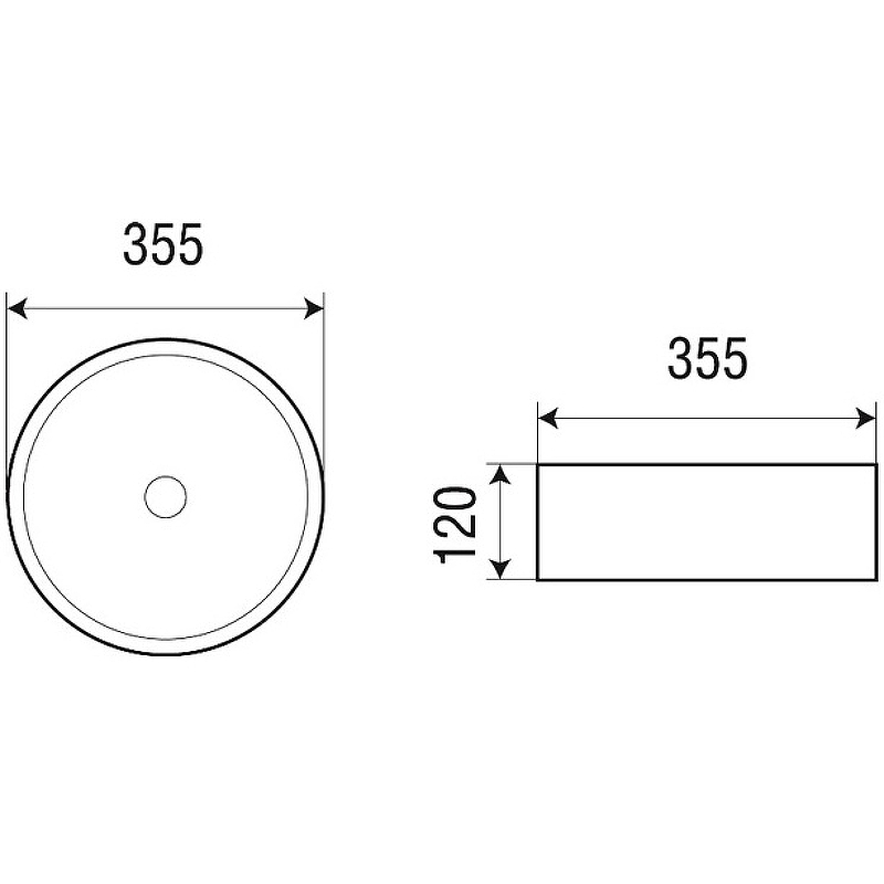 Раковина-чаша Azario 36 AZ-3134 Белая глянцевая от магазина ЛесКонПром.ру
