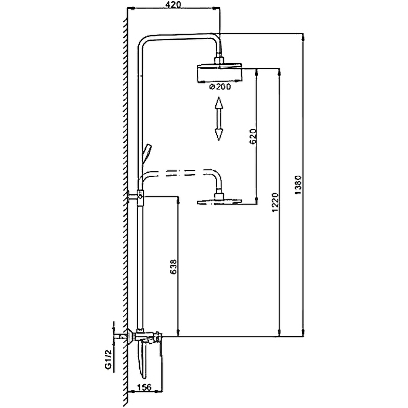 Душевая система Frap F2431 Белая Хром от магазина ЛесКонПром.ру