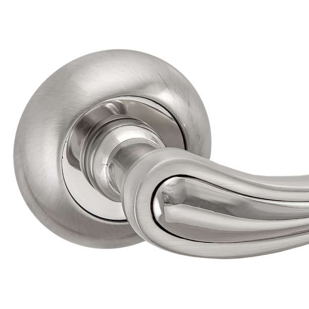 Дверные ручки TIXX Клементина матовый никель от магазина ЛесКонПром.ру