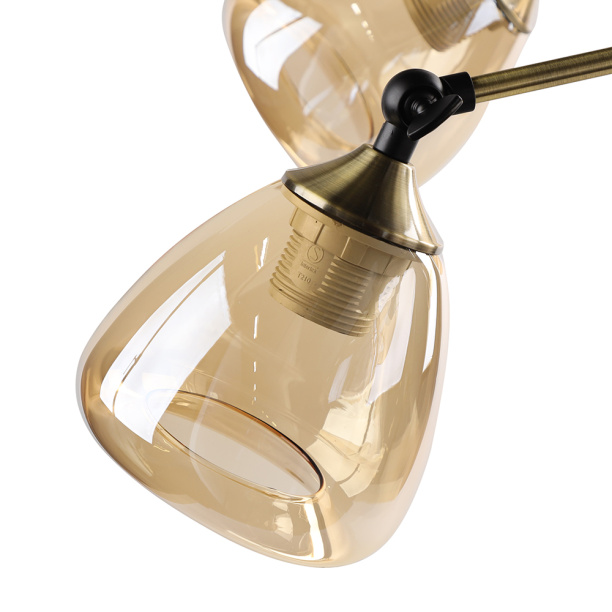 Люстра NEODECO Голда 6х40 Вт Е14 бронза от магазина ЛесКонПром.ру