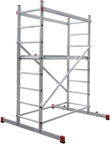 Алюминиевая Вышка-тура НОВАЯ ВЫСОТА с рабочей высотой до 3,3 м. Арт. 1410208 от магазина ЛесКонПром.ру