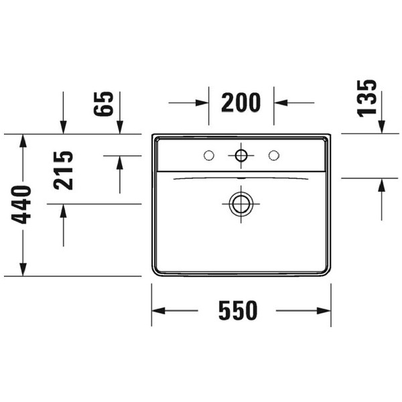 Раковина Duravit D-Neo 55 2366550000 Белая от магазина ЛесКонПром.ру