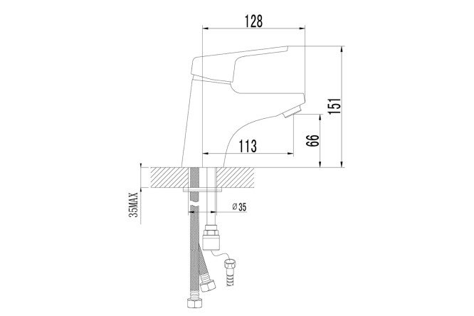 Смеситель для раковины LEMARK Luna 80440927 от магазина ЛесКонПром.ру