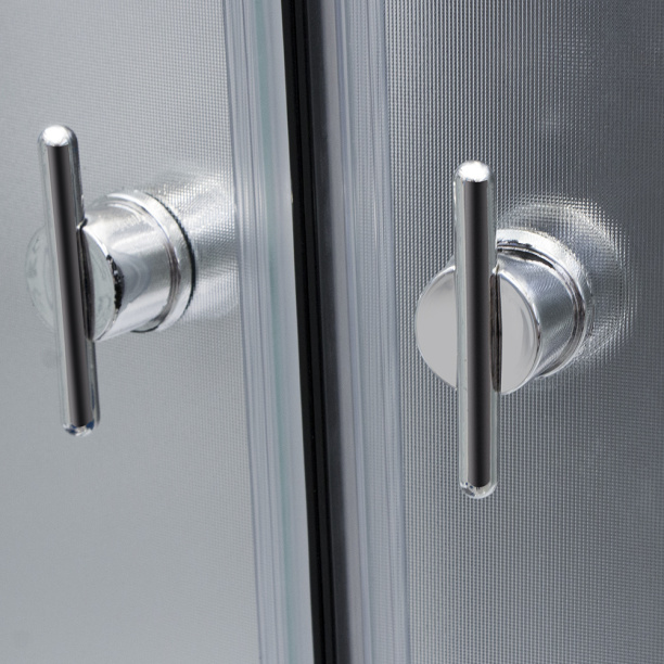 Душевой уголок Hanke 80х80х150 см матовый хром профиль от магазина ЛесКонПром.ру