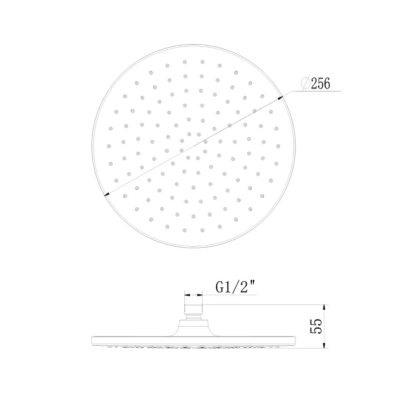 Верхний душ Lemark LM8132C Хром Белый от магазина ЛесКонПром.ру