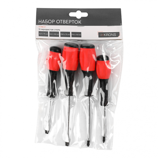Набор отверток KRONS 4 шт от магазина ЛесКонПром.ру