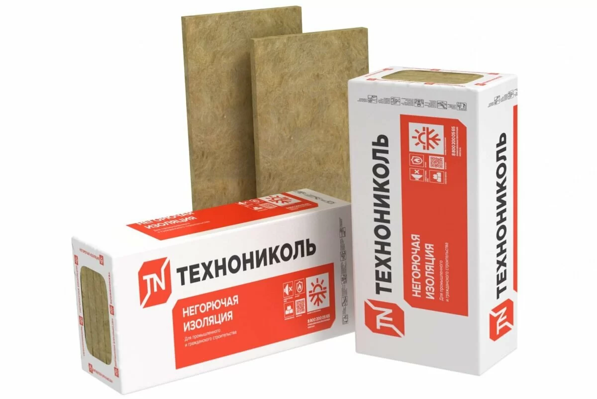 Плита огнезащитная ТЕХНОНИКОЛЬ ОЗМ 1200х600х60 мм 4 шт от магазина ЛесКонПром.ру