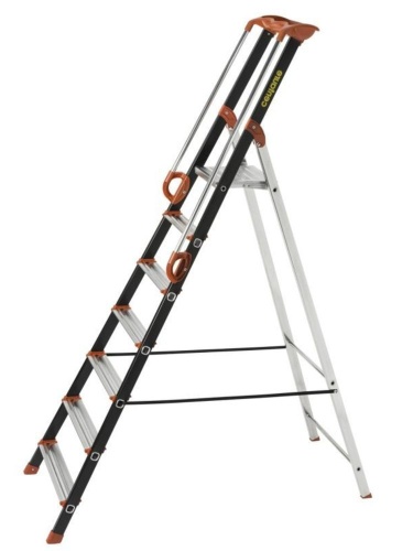 Алюминиевая стремянка профессиональная Centaure 7 ступеней PRO'UP с поручнями (арт.239207) от магазина ЛесКонПром.ру