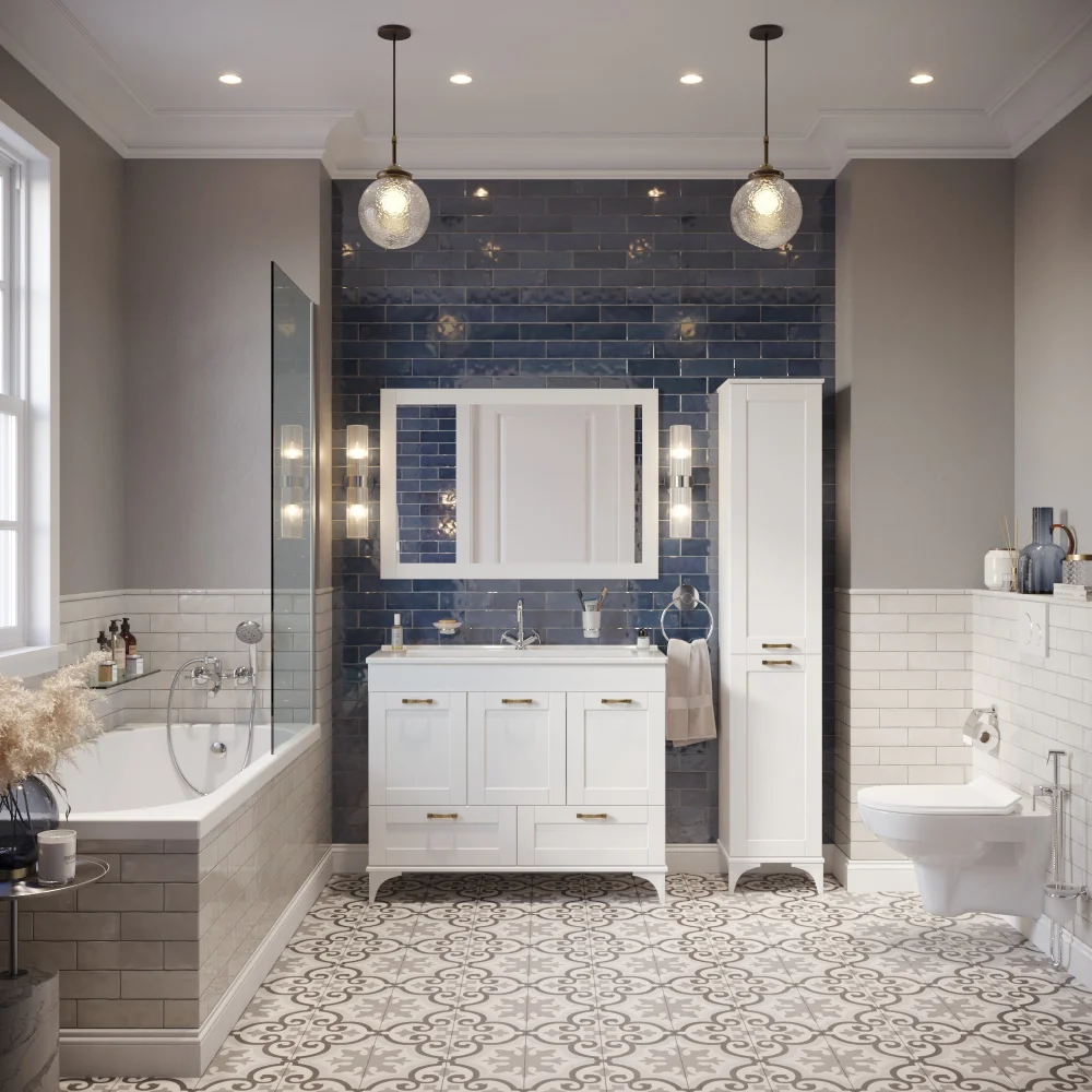 Зеркало Sanflor Ванесса 105, белое от магазина ЛесКонПром.ру