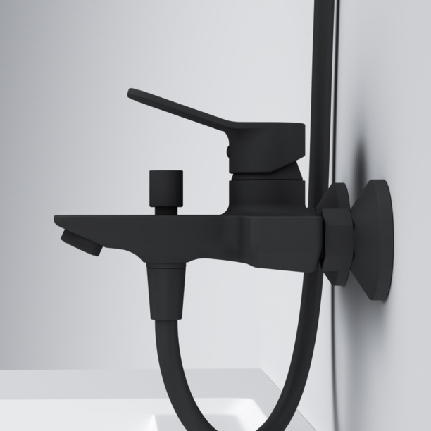 Смеситель для ванны Am Pm X-Joy черный от магазина ЛесКонПром.ру