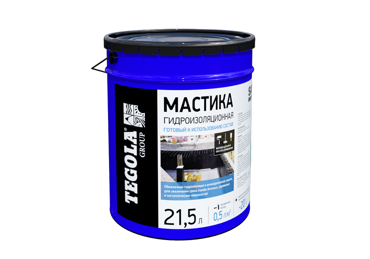 Мастика гидроизоляционная TEGOLA Сейфити 21,5 л от магазина ЛесКонПром.ру