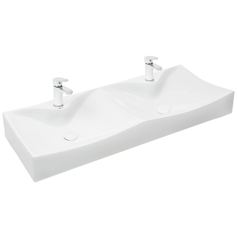 Раковина WeltWasser Elbach 2216 112 10000004587 двойная Белый глянец от магазина ЛесКонПром.ру