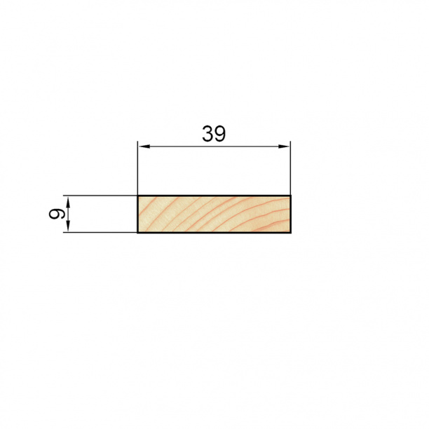 Брусок 9х39х2100/2200 мм сосна сращенная бессучковая от магазина ЛесКонПром.ру