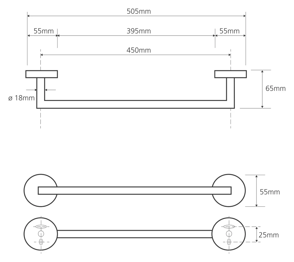Полотенцедержатель Bemeta Omega 104204022 от магазина ЛесКонПром.ру