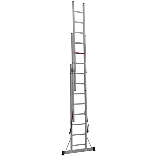 Трехсекционная алюминиевая лестница 3х11 CAGSAN арт.TS211 от магазина ЛесКонПром.ру