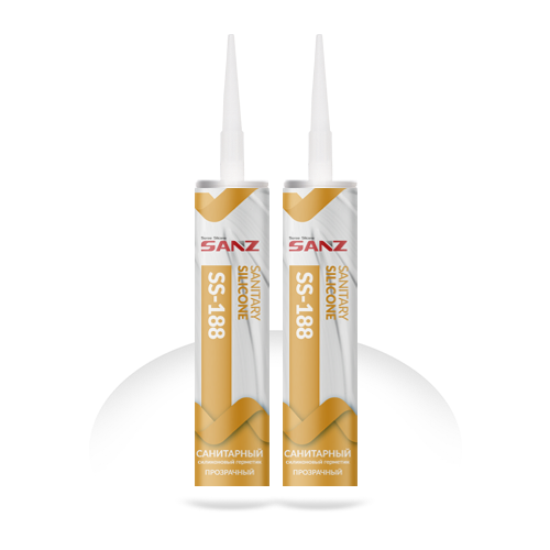 Санитарный силиконовый герметик SANZ SS-188 от магазина ЛесКонПром.ру