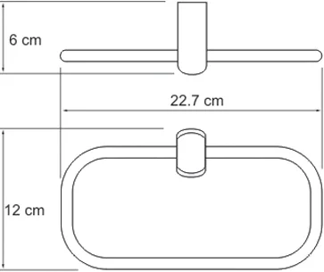 Полотенцедержатель Wasserkraft Berkel K-6860 от магазина ЛесКонПром.ру