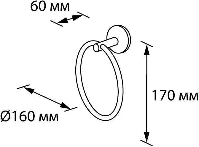 Полотенцедержатель Verran Ambiss 263-18 от магазина ЛесКонПром.ру