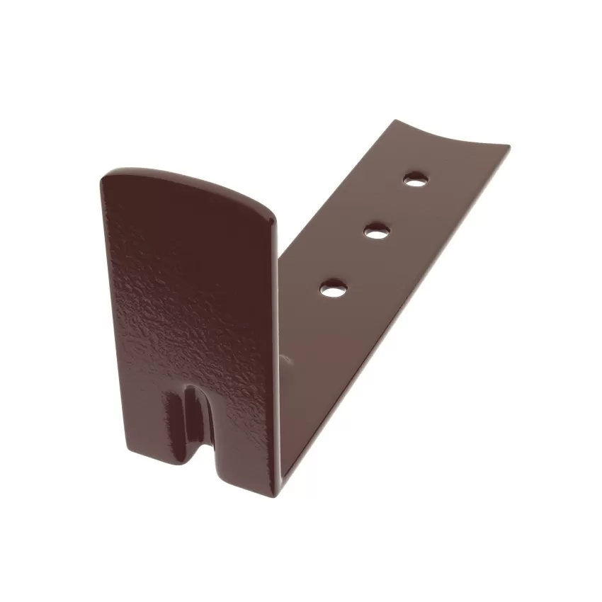 Кронштейн начального ряда 86х41х2мм RAL 8017 от магазина ЛесКонПром.ру