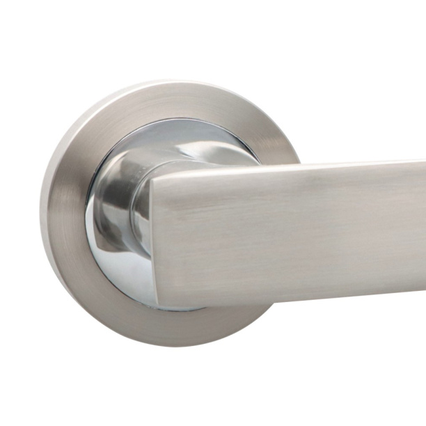 Ручки дверные NEODECO А52343 никель от магазина ЛесКонПром.ру