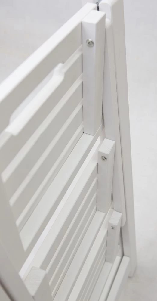 Стремянка деревянная с широкими ступенями Hoz-Block Микки 3 ступени Белая (арт. СДМ-3Б) от магазина ЛесКонПром.ру