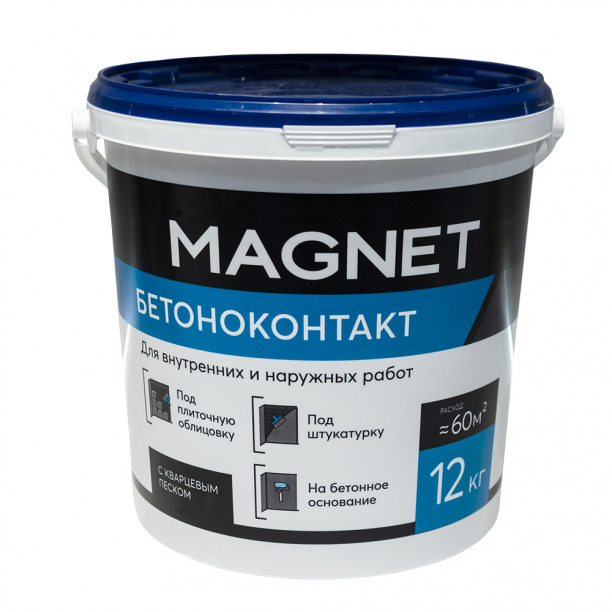 Грунтовка Бетоноконтакт MAGNET 12 кг от магазина ЛесКонПром.ру
