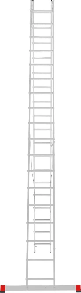 Лестница алюминиевая двухсекционная полупрофессиональная Новая Высота 2x18 арт. 2220218 от магазина ЛесКонПром.ру
