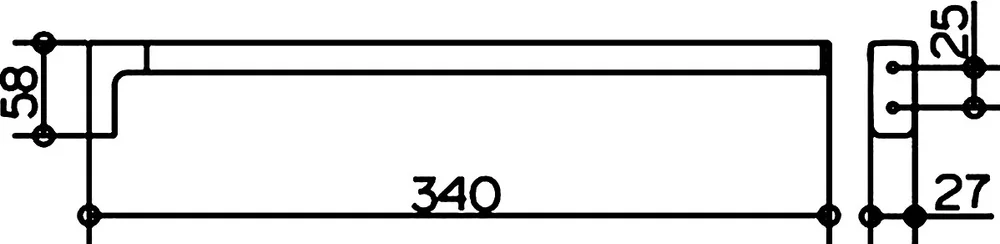 Полотенцедержатель Keuco Collection Moll 12722 хром от магазина ЛесКонПром.ру