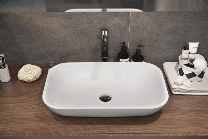 Раковина накладная Sanita Luxe Infinity 60 80516799 от магазина ЛесКонПром.ру