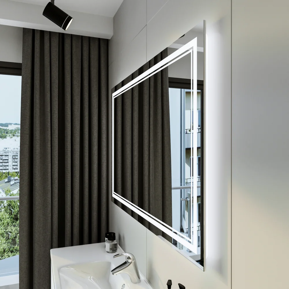 Зеркало Бриклаер Эстель-2 120 с подсветкой от магазина ЛесКонПром.ру