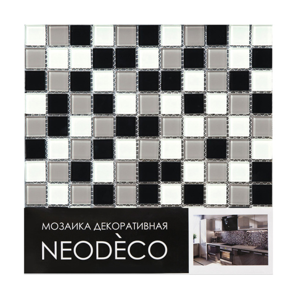 Мозаика NEODECO MQ012 стекло 30х30х0,4 см от магазина ЛесКонПром.ру