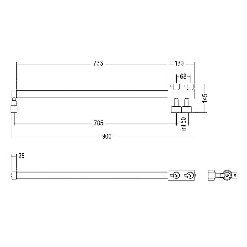 Водяной полотенцесушитель Margaroli Arcobaleno 416SCR Хром от магазина ЛесКонПром.ру
